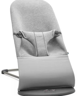 BabyBjörn Bouncer Bliss, Dark Gray Frame 3D Jersey Light Gray