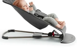 BabyBjörn Bouncer Bliss, Dark Gray Frame 3D Jersey Light Gray