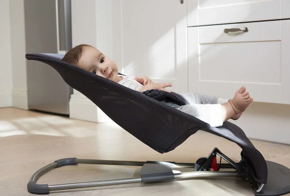 BabyBjörn Bouncer Bliss, Dark Gray Frame Mesh Anthracite