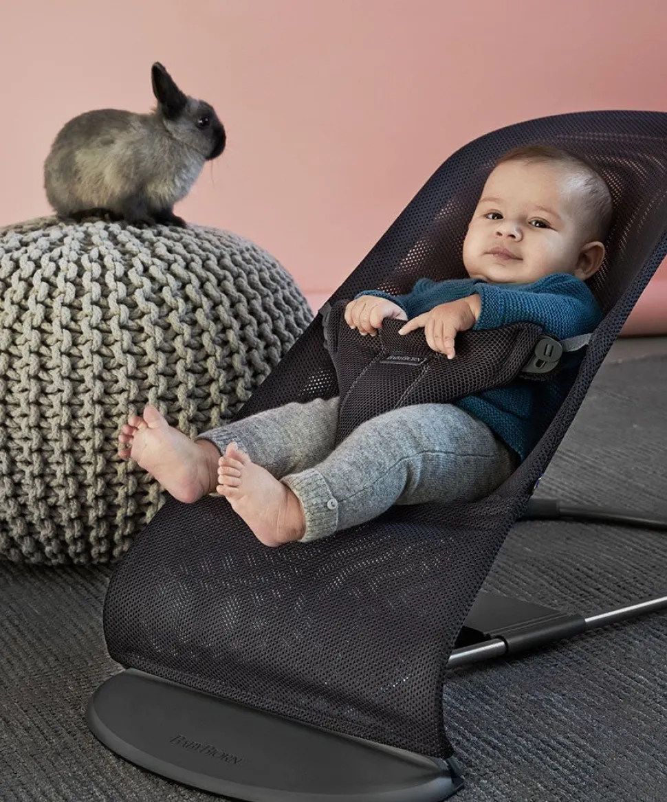 BabyBjörn Bouncer Bliss, Dark Gray Frame Mesh Anthracite