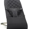 BabyBjörn Bouncer Bliss, Dark Gray Frame Classic Quilt Cotton Black