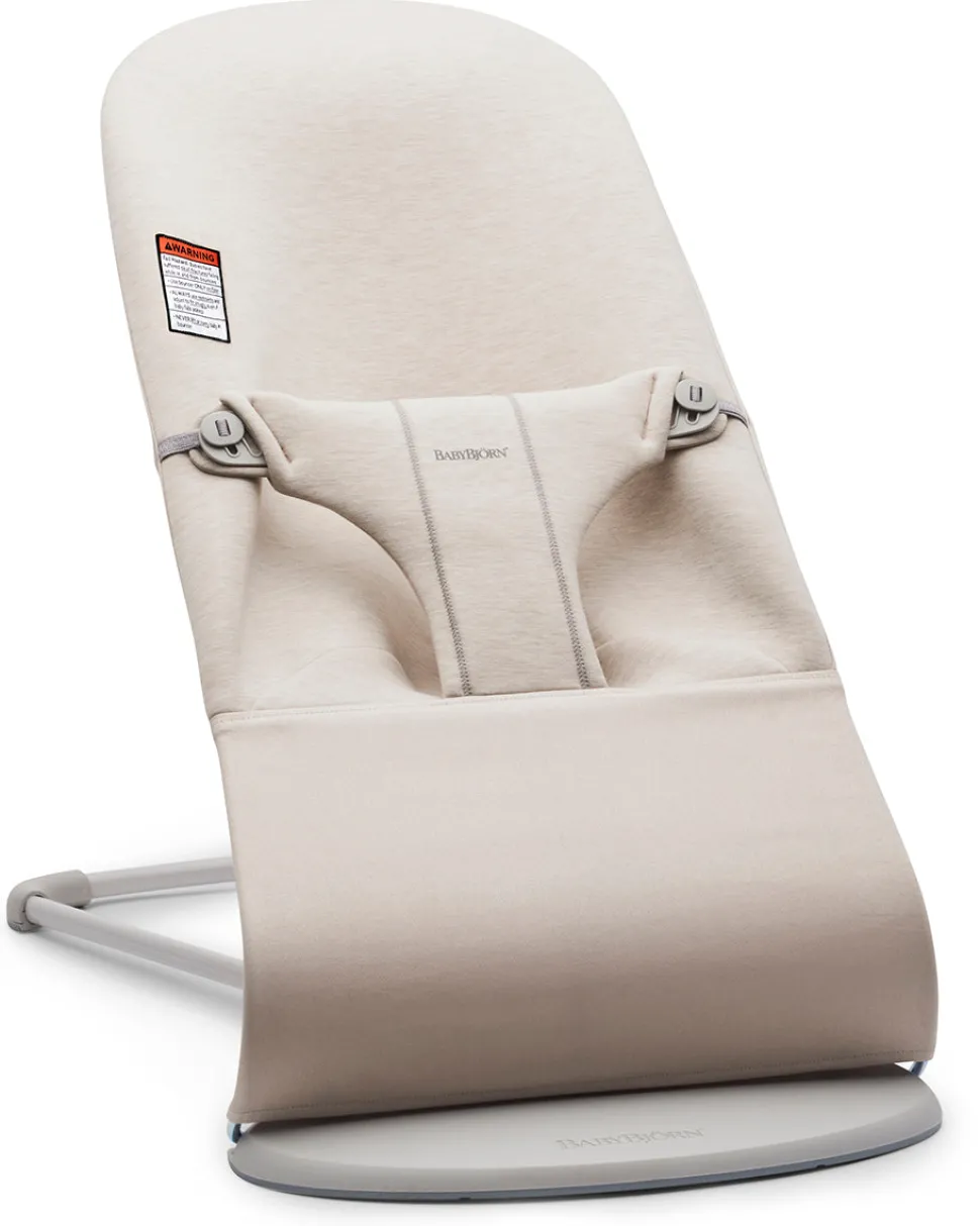 BabyBjörn Bouncer Bliss, Light Gray Frame 3D Jersey Light Beige