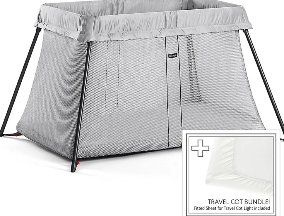 BabyBjörn Travel Crib Light Bundle - Silver