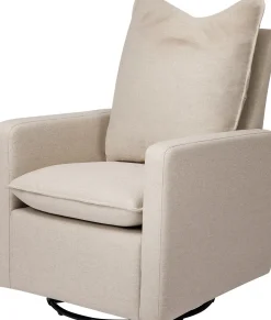 Babyletto Cali Pillowback Swivel Glider - Performance Beach Eco-Weave