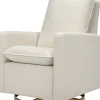 Babyletto Cali Pillowback Swivel Glider - Ivory Boucle w/ Gold Base