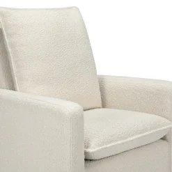 Babyletto Cali Pillowback Swivel Glider - Ivory Boucle w/ Gold Base