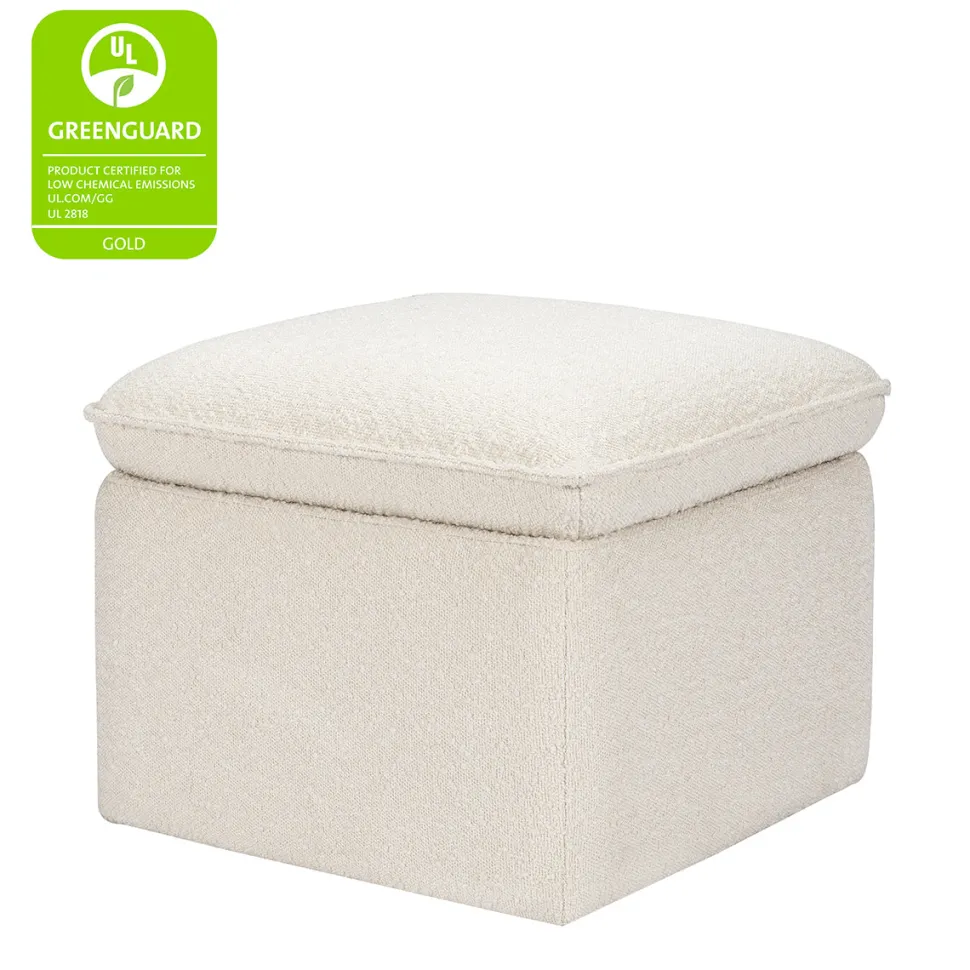 Babyletto Cali Storage Ottoman - Ivory Boucle