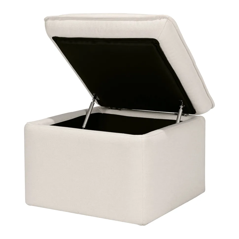Babyletto Cali Storage Ottoman - Performance Cream Eco-Weave
