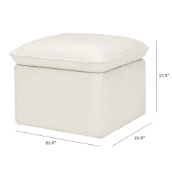 Babyletto Cali Storage Ottoman - Performance Cream Eco-Weave