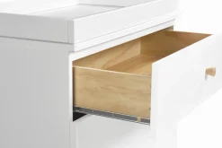 Babyletto Gelato 3-Drawer Changer Dresser, Washed Natural Kb w/Removable Changing Tray In White