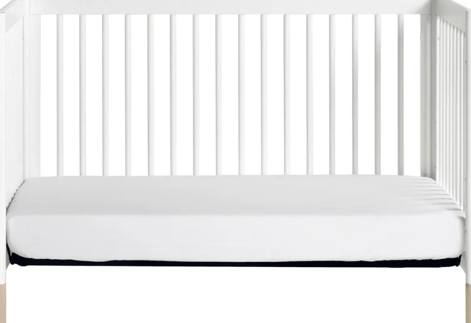 Babyletto Gelato 4-in-1 Convertible Crib w/Toddler Bed Conversion Kit - White w/ Washed Natural Feet