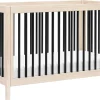 Babyletto Gelato 4-in-1 Convertible Crib w/Toddler Bed Conversion Kit - Washed Natural / Black