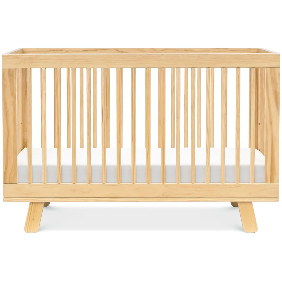 Babyletto Hudson 3-in-1 Convertible Crib with Toddler Bed Conversion Kit - Natural