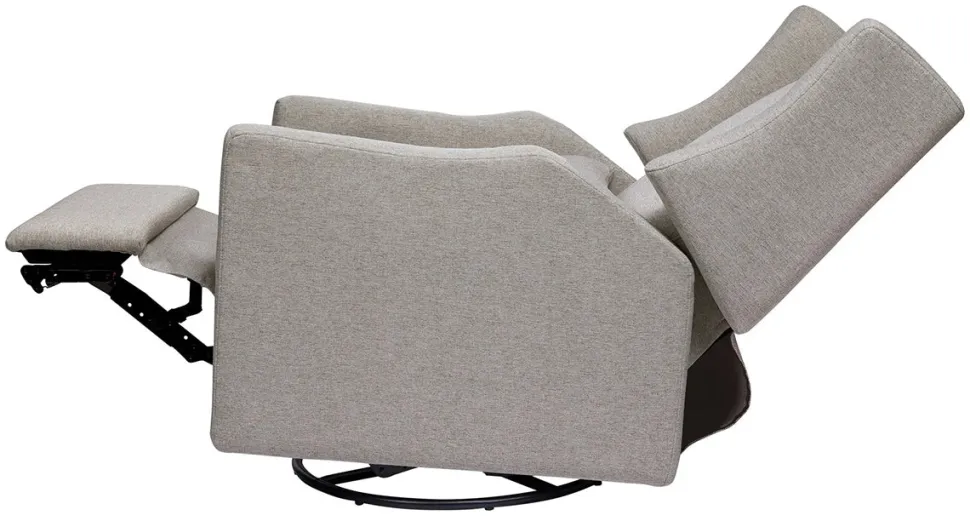 Babyletto Kiwi Electronic Glider Recliner w/ USB - Performance Grey Eco-Weave