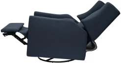 Babyletto Kiwi Electronic Glider Recliner w/ USB - Performance Navy Eco-Twill