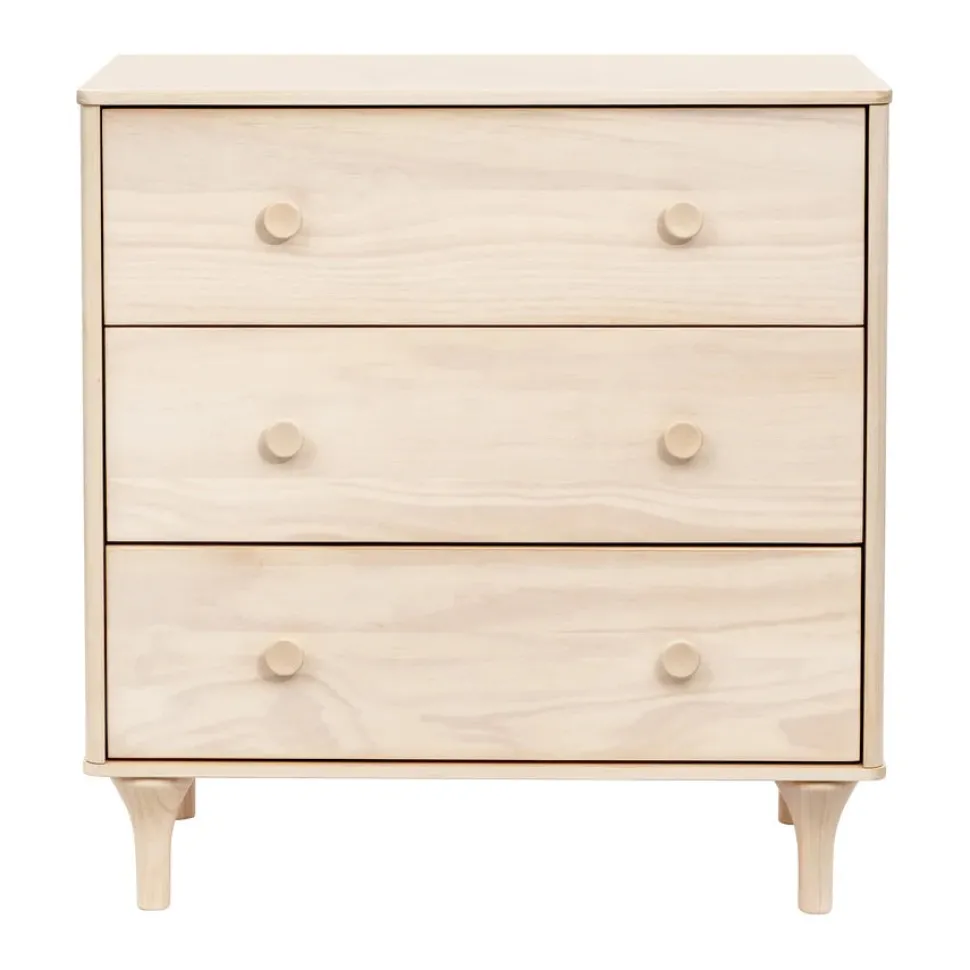 Babyletto Lolly 3-Drawer Changer Dresser, KD w/Removable Changing Tray - Washed Natural