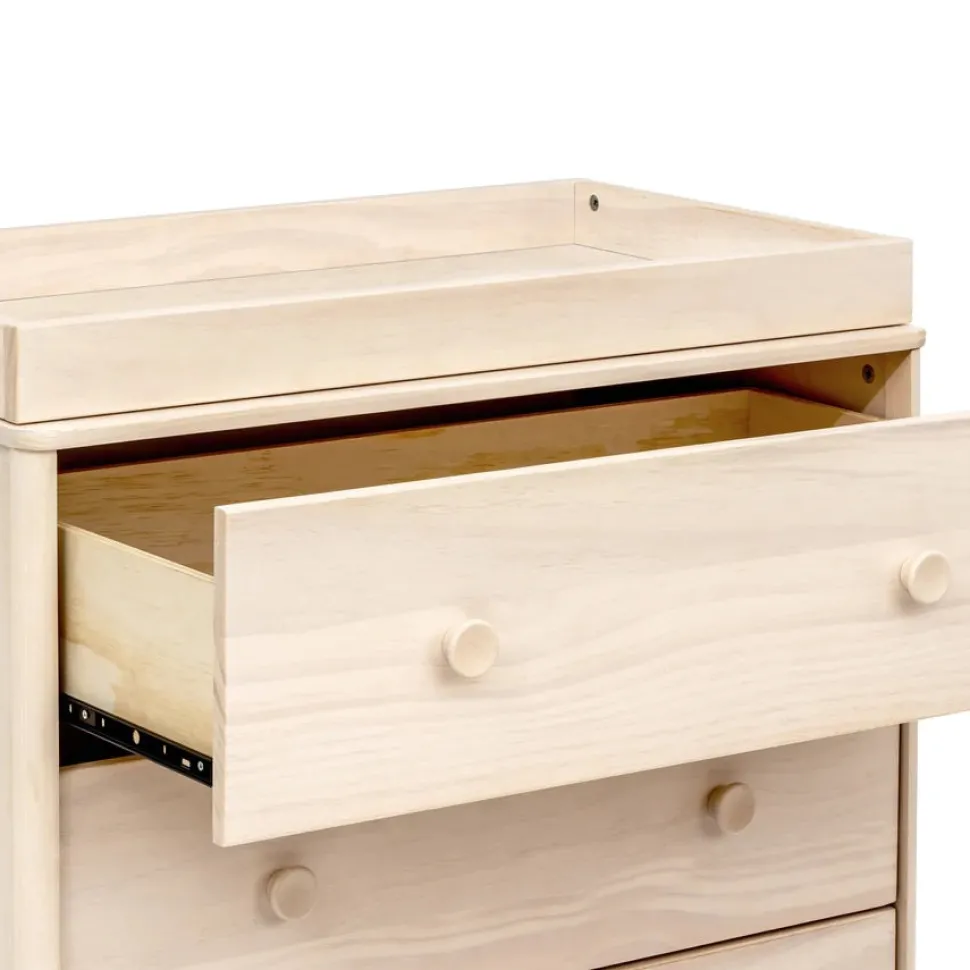 Babyletto Lolly 3-Drawer Changer Dresser, KD w/Removable Changing Tray - Washed Natural