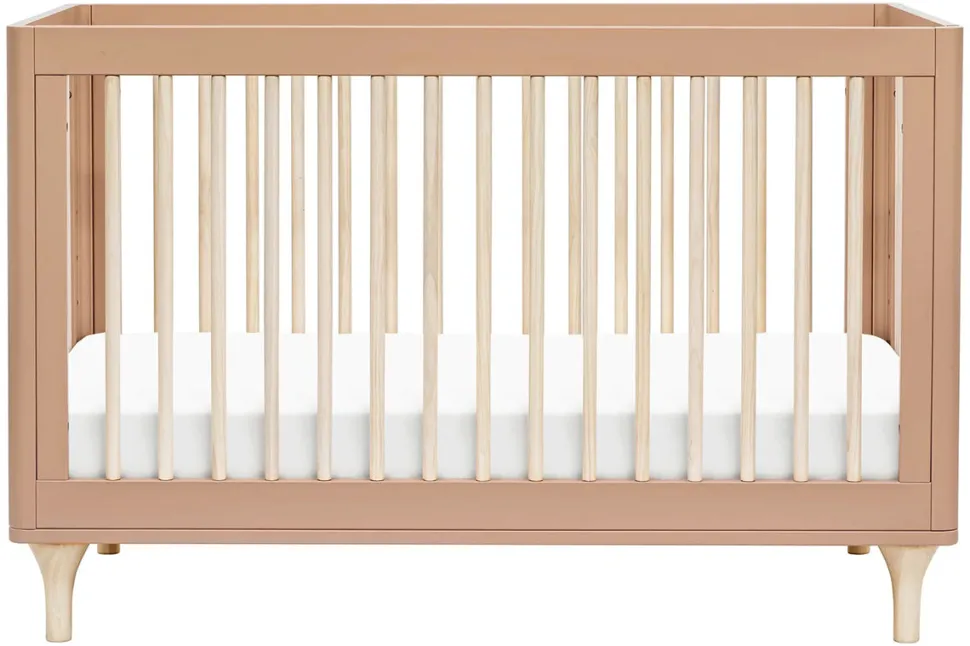 Babyletto Lolly 3-In-1 Convertible Crib with Toddler Bed Conversion Kit - Canyon/Washed Natural