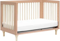 Babyletto Lolly 3-In-1 Convertible Crib with Toddler Bed Conversion Kit - Canyon/Washed Natural