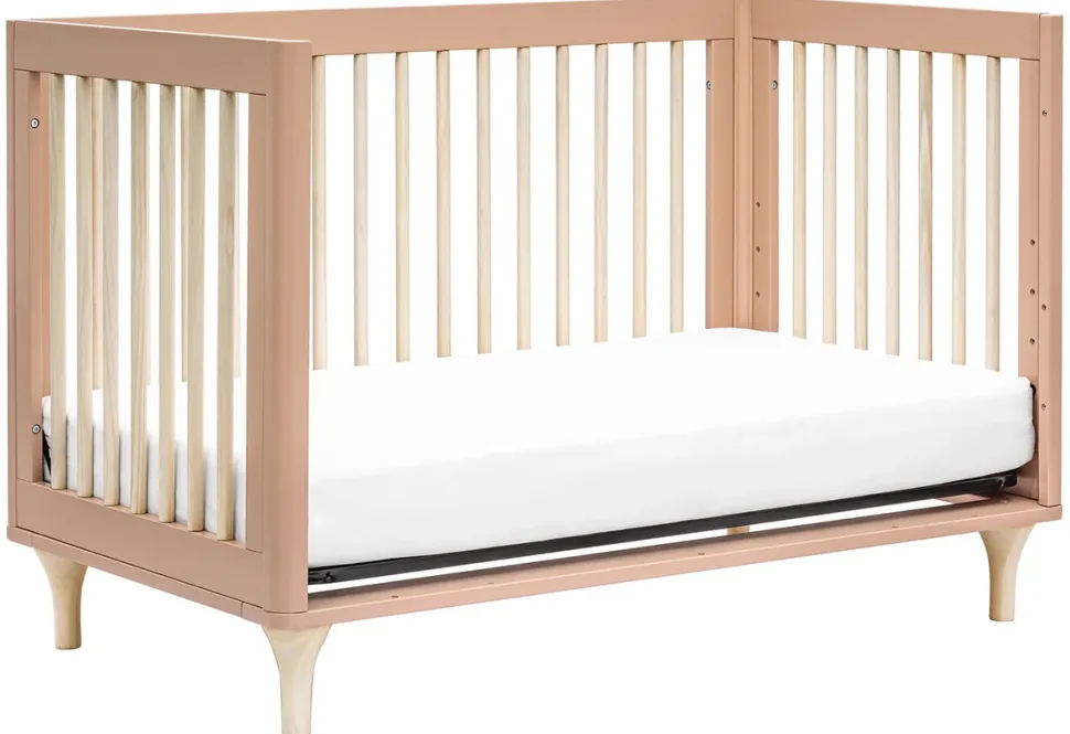 Babyletto Lolly 3-In-1 Convertible Crib with Toddler Bed Conversion Kit - Canyon/Washed Natural