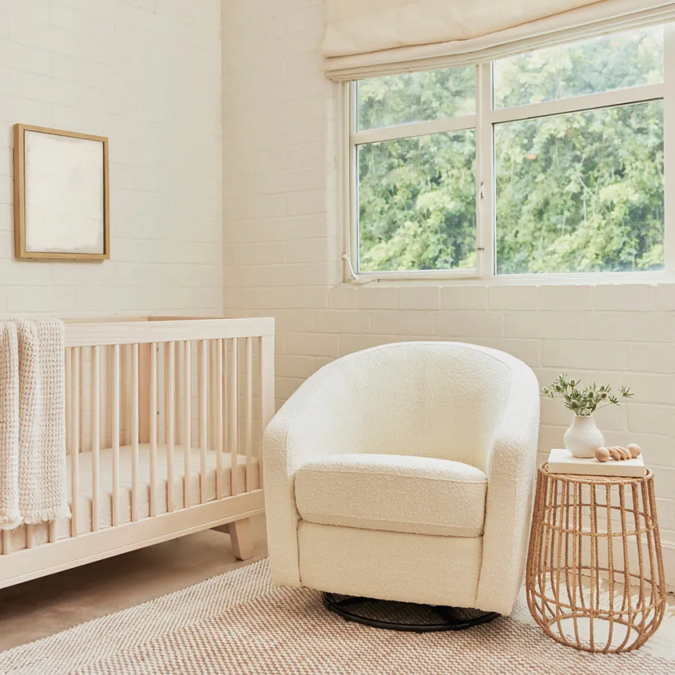 Babyletto Madison Swivel Glider - Ivory Boucle