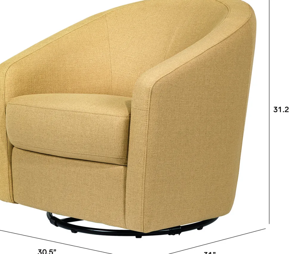 Babyletto Madison Swivel Glider - Performance Dijon Eco-Twill