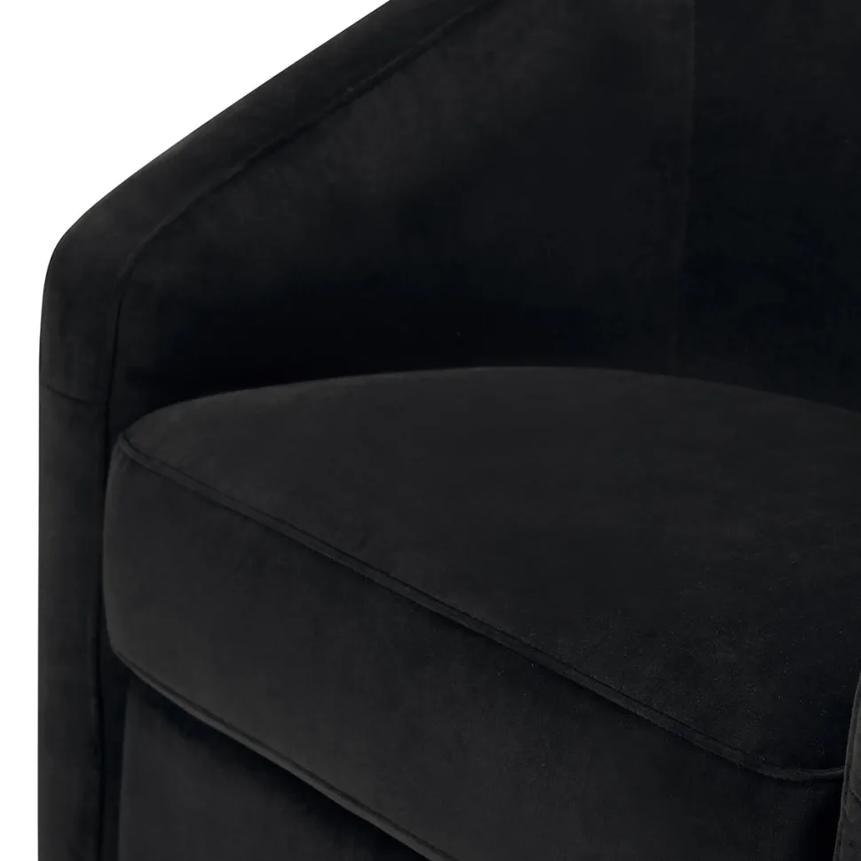 Babyletto Madison Swivel Glider - Black Velvet