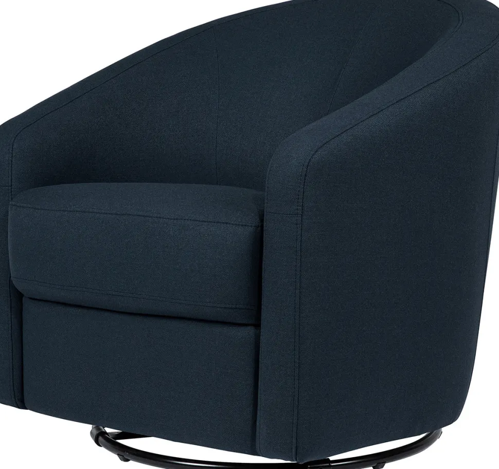 Babyletto Madison Swivel Glider - Performance Navy Eco-Twill