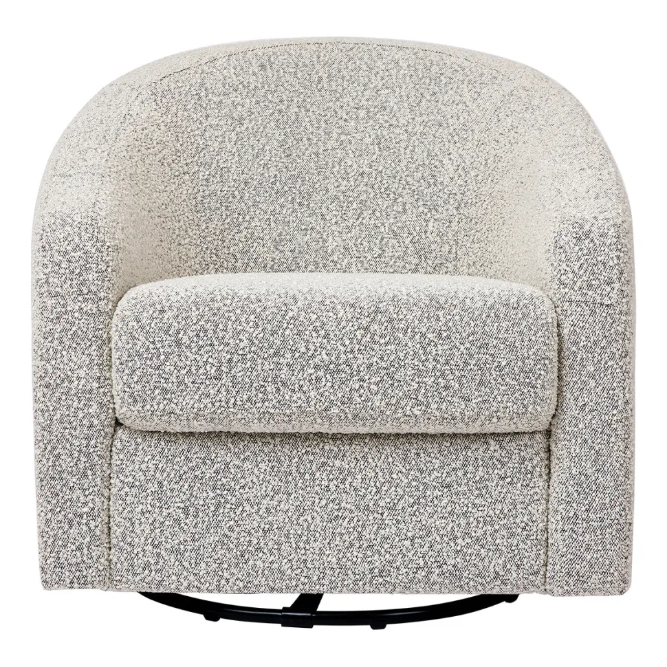 Babyletto Madison Swivel Glider - Black White Boucle