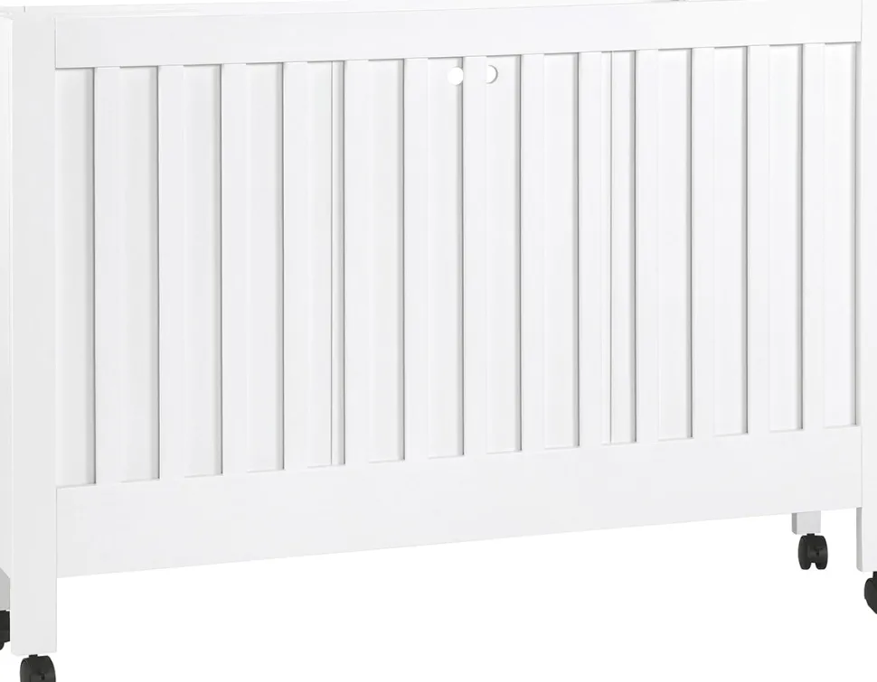 Babyletto Maki Full-Size Portable Folding Crib w/Toddler Bed Conversion Kit - White