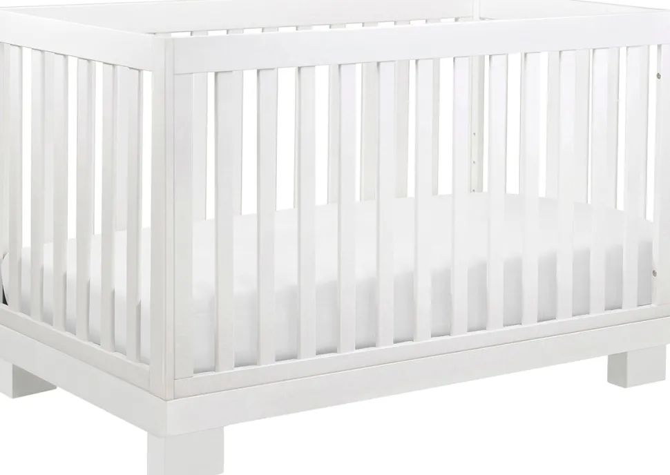 Babyletto Modo 3-in-1 Convertible Crib w/Toddler Bed Conversion Kit - White