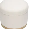 Babyletto Naka Storage Ottoman - Performance Cream Eco-Weave w/ Light Wood Base