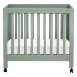 Babyletto Origami Mini Crib - Light Sage