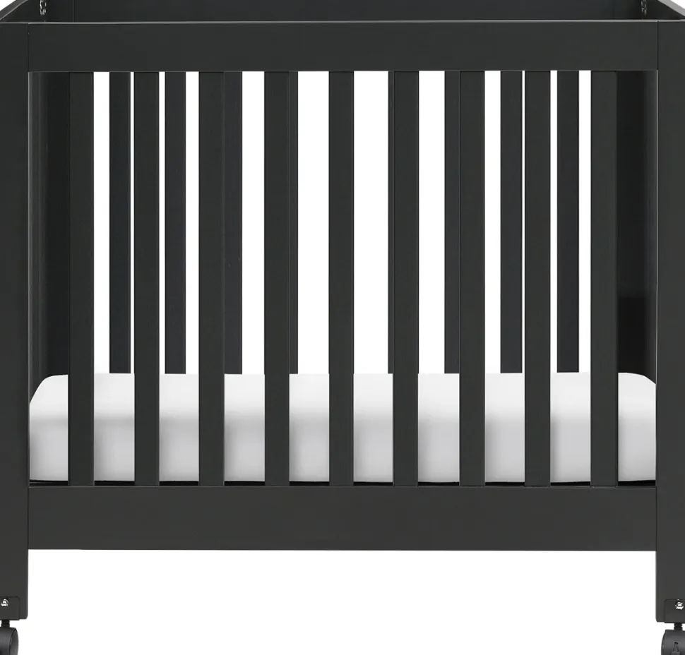 Babyletto Origami Mini Crib - Black Finish