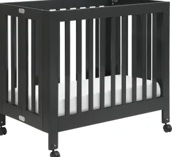 Babyletto Origami Mini Crib - Black Finish