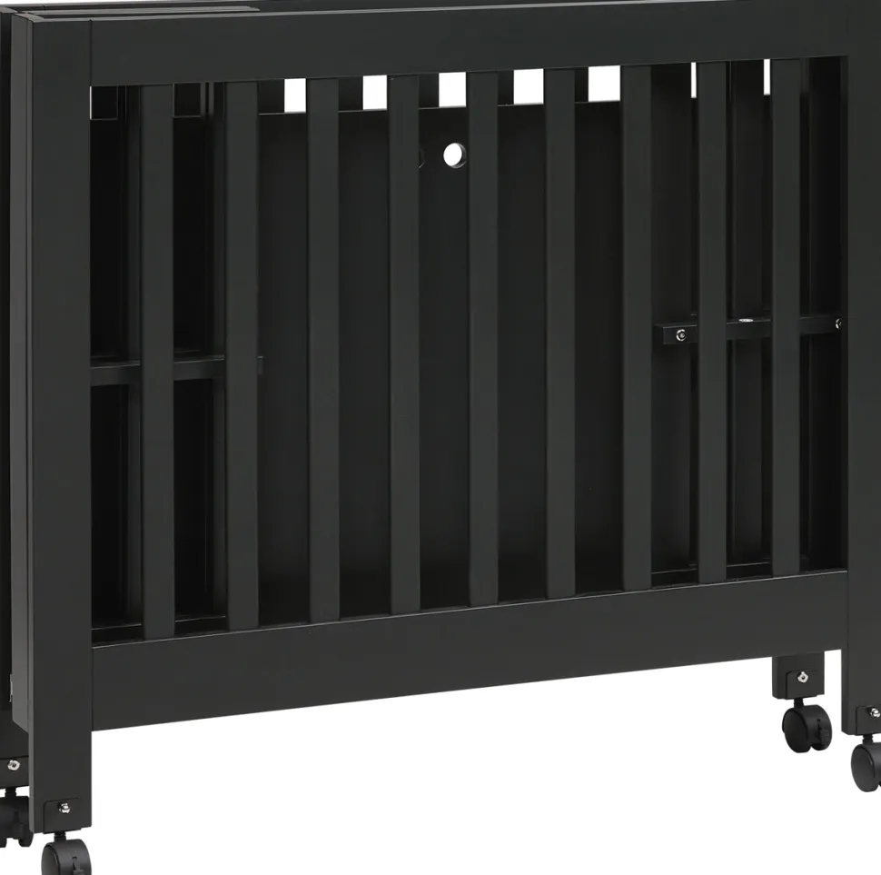Babyletto Origami Mini Crib - Black Finish