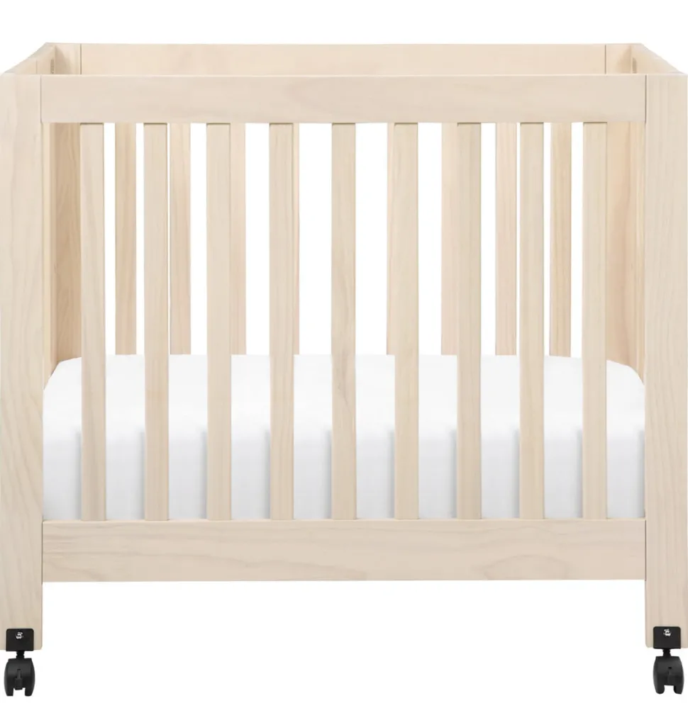 Babyletto Origami Mini Crib - Washed Natural
