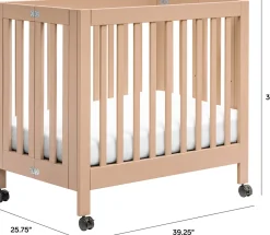 Babyletto Origami Mini Crib - Canyon