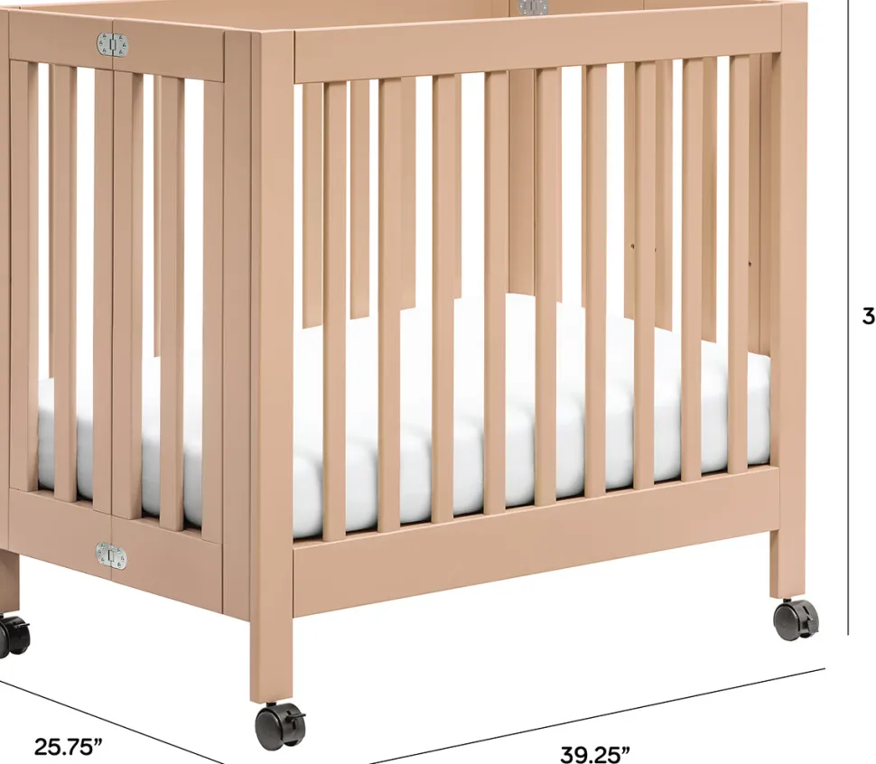 Babyletto Origami Mini Crib - Canyon