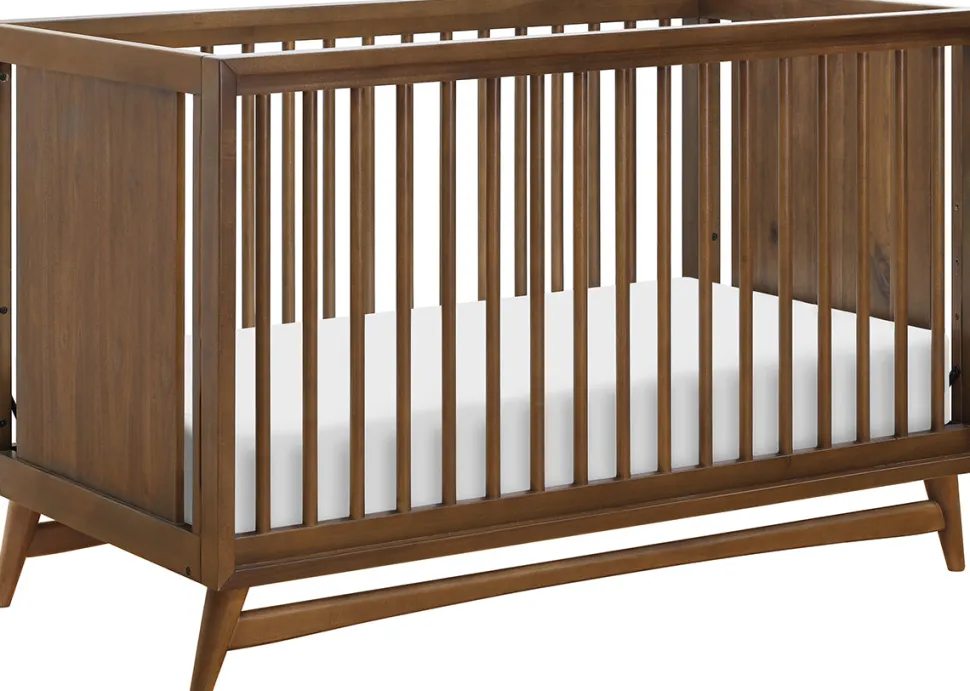 Babyletto Peggy 3-in-1 Convertible Crib w/Toddler Bed Conversion Kit - Natural Walnut