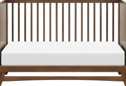 Babyletto Peggy 3-in-1 Convertible Crib w/Toddler Bed Conversion Kit - Natural Walnut