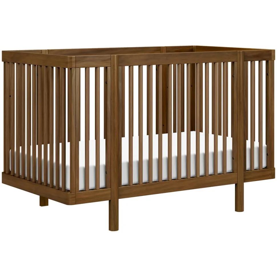 Babyletto Pogo 8-in-1 Convertible Crib w/All-Stages Conversion Kits - Natural Walnut