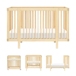 Babyletto Pogo 8-in-1 Convertible Crib w/All-Stages Conversion Kits - Blonde