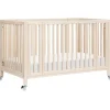 Babyletto Rolli 9-in-1 Convertible All-Stages Crib with Bassinet & Toddler Bed Conversion Kits - Washed Natural