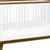 Babyletto Scoot 3-in-1 Convertible Crib w/Toddler Bed Conversion Kit - White / Natural Walnut
