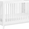Babyletto Scoot 3-in-1 Convertible Crib w/Toddler Bed Conversion Kit - White