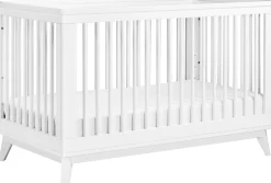 Babyletto Scoot 3-in-1 Convertible Crib w/Toddler Bed Conversion Kit - White