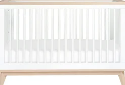 Babyletto Scoot 3-in-1 Convertible Crib w/Toddler Bed Conversion Kit - White / Washed Natural