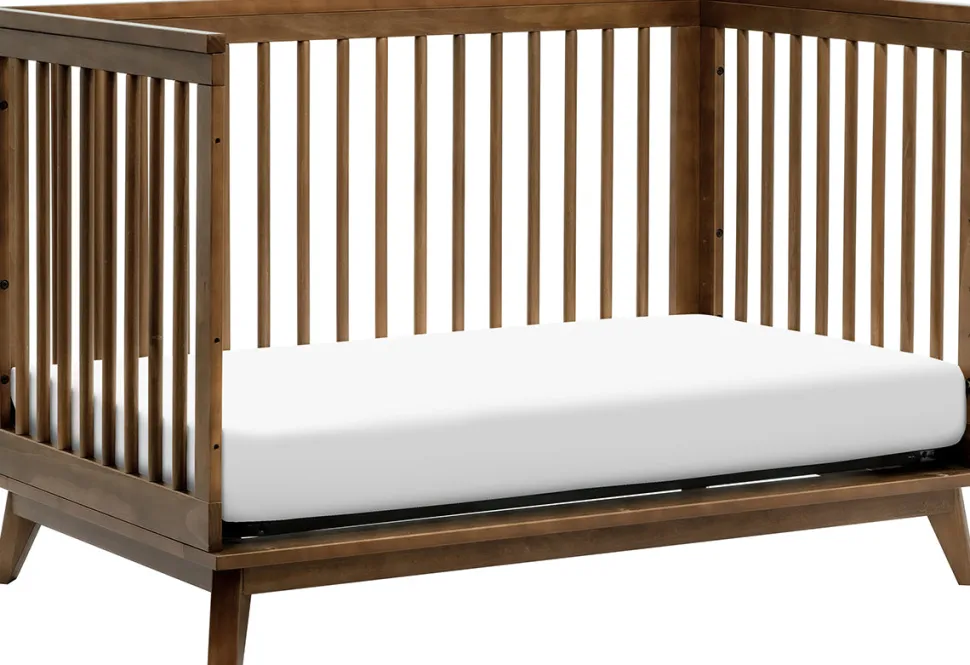 Babyletto Scoot 3-in-1 Convertible Crib w/Toddler Bed Conversion Kit - Natural Walnut