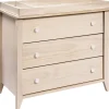 Babyletto Sprout 3-Drawer Changer Dresser w/Removable Changing Tray - Washed Natural / White
